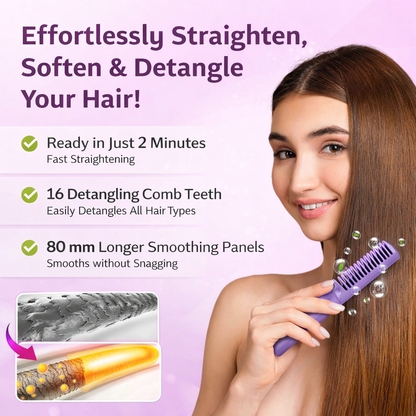 ElleVista - Portable Hair Straightener Comb